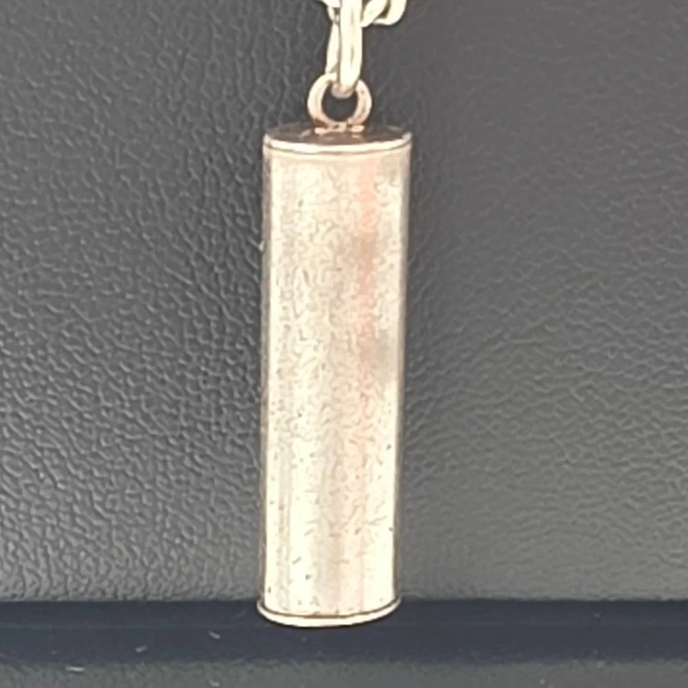 Mezuzah Pendant Necklace Mens OS Silver Good Star of David Enamel 13